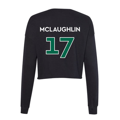 Illinois Wesleyan - NCAA Football : Colin McLaughlin - Women's Cropped Crew Fleece-1