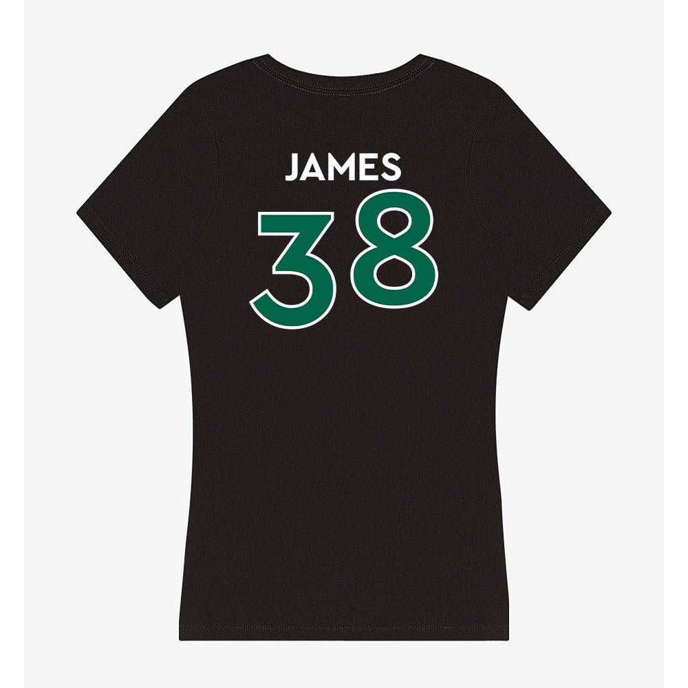 Illinois Wesleyan - NCAA Football : Torian James - Women's V-Neck T-Shirt-1