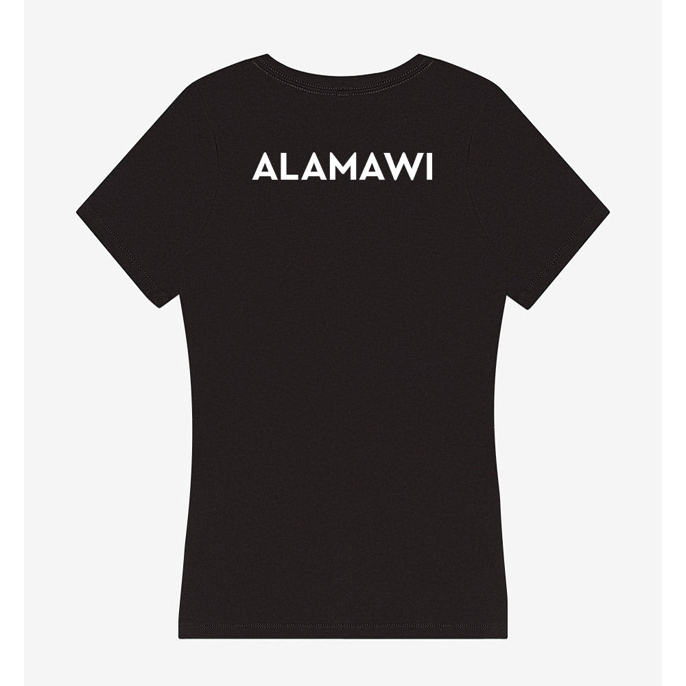Illinois Wesleyan - NCAA Wrestling : Ameer Alamawi - Women's V-Neck T-Shirt-1