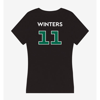 Illinois Wesleyan - NCAA Football : Deon Winters - Women's V-Neck T-Shirt-1
