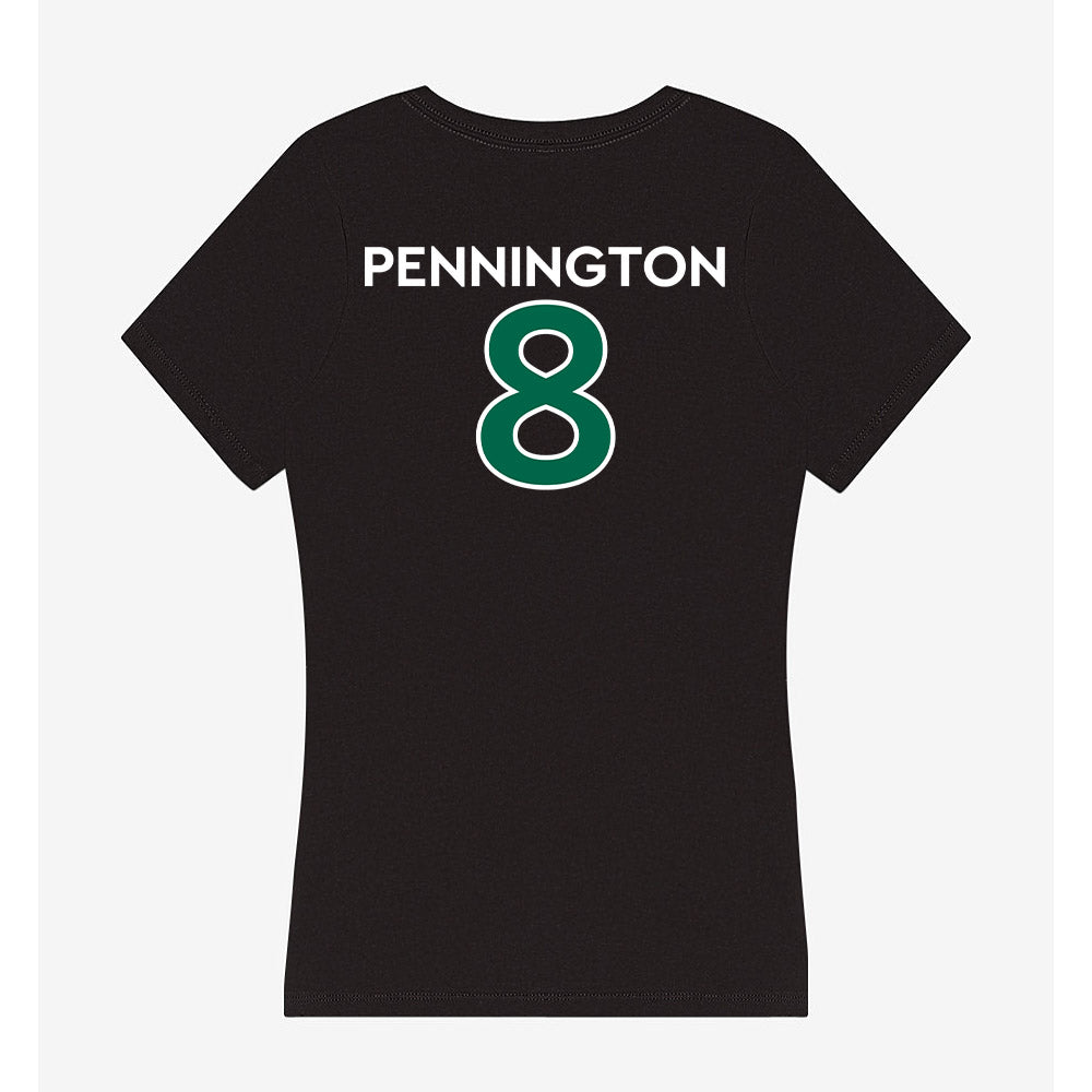 Illinois Wesleyan - NCAA Football : Colton Pennington - Women's V-Neck T-Shirt-1