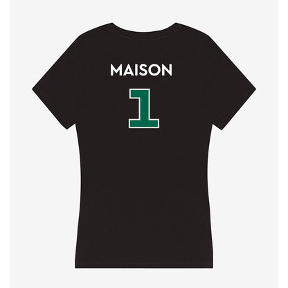 Illinois Wesleyan - NCAA Men's Track & Field : Nyamedze Maison - Women's V-Neck T-Shirt-1