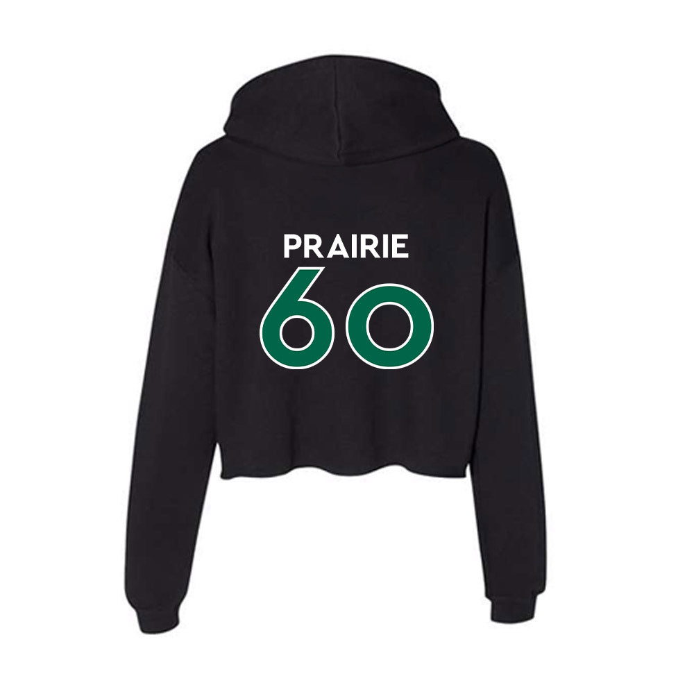 Illinois Wesleyan - NCAA Football : Jack Prairie - Women's Crop Fleece Hoodie-1