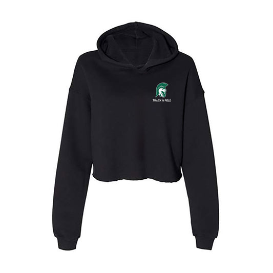 Illinois Wesleyan - NCAA Women's Track & Field : Mallory Short - Women's Crop Fleece Hoodie-0