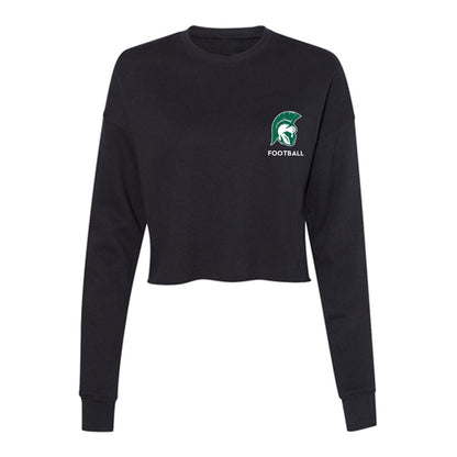 Illinois Wesleyan - NCAA Football : Torian James - Women's Cropped Crew Fleece-0
