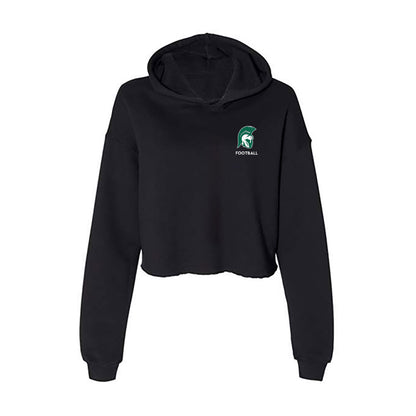 Illinois Wesleyan - NCAA Football : John Gavin - Women's Crop Fleece Hoodie-0