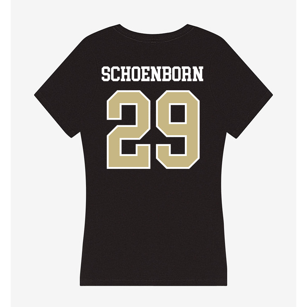 Albion - NCAA Softball : Sydney Schoenborn - Women's V-Neck T-Shirt-1