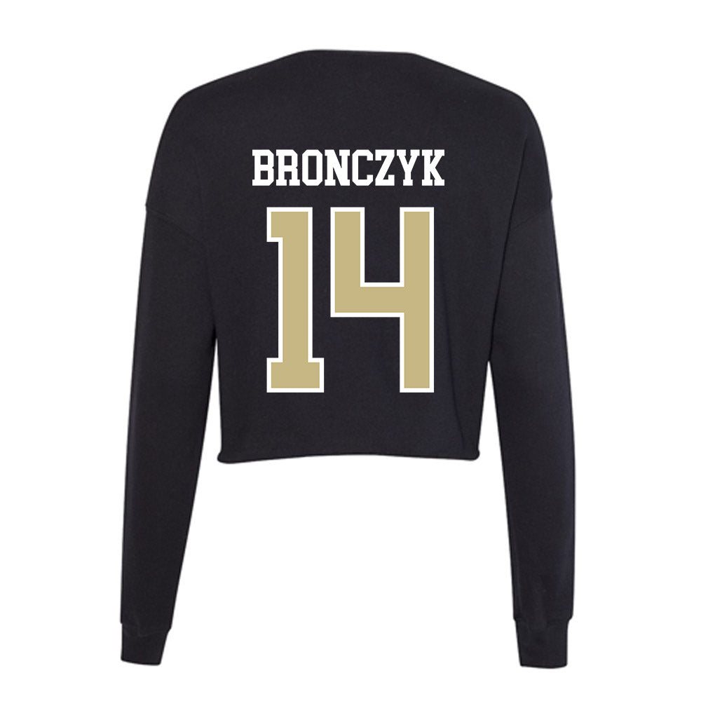 Albion - NCAA Baseball : Tyler Bronczyk - Women's Cropped Crew Fleece-1