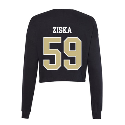 Albion - NCAA Football : Eli Ziska - Women's Cropped Crew Fleece-1