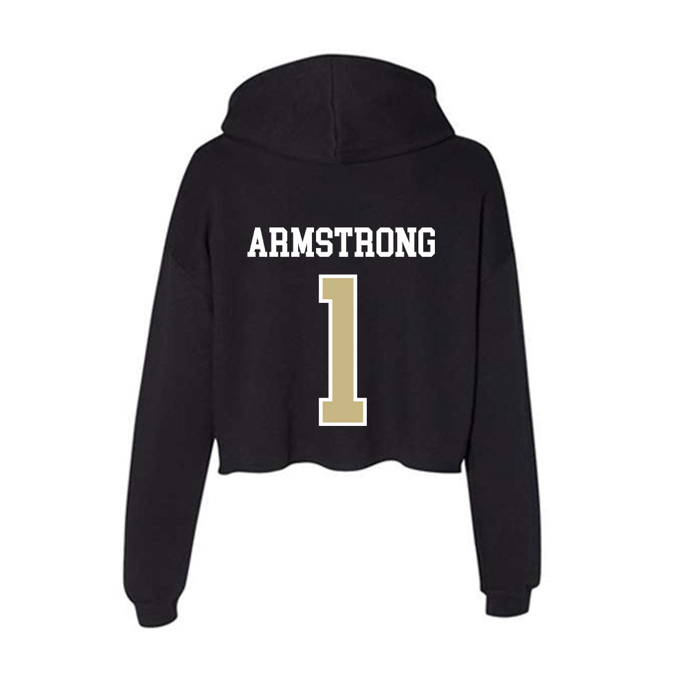 Albion - NCAA Football : Dorian Armstrong - Women's Crop Fleece Hoodie-1