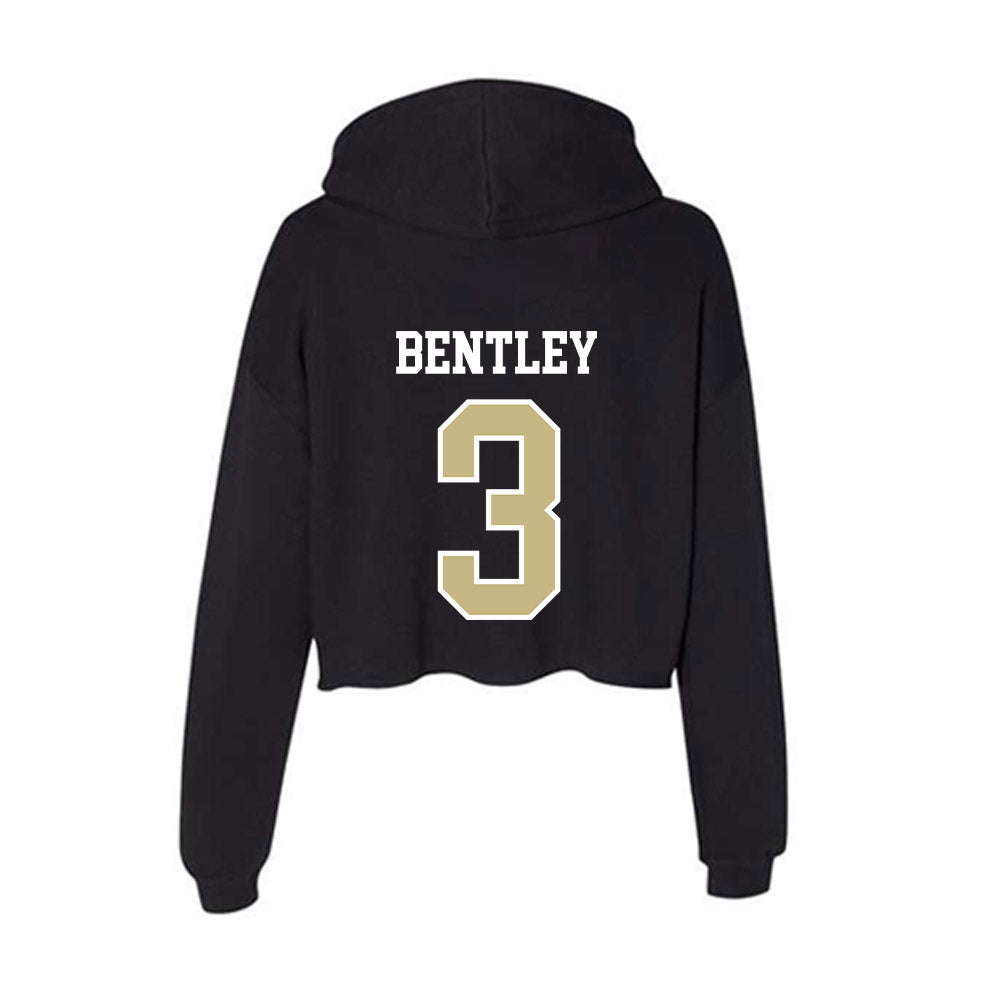 Albion - NCAA Men's Basketball : Kendall Bentley - Women's Crop Fleece Hoodie-1