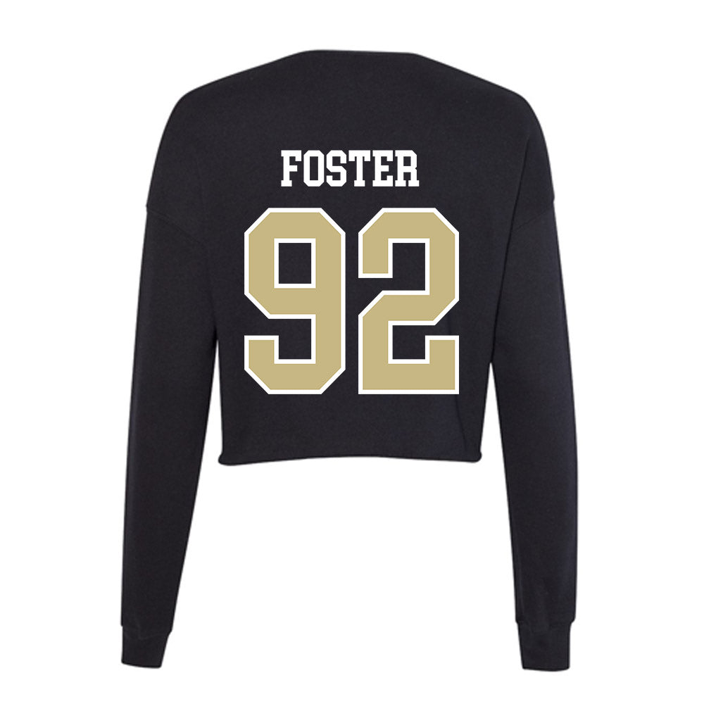 Albion - NCAA Football : Jayvon Foster - Women's Cropped Crew Fleece-1