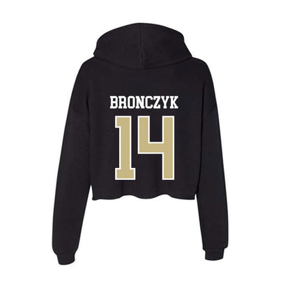 Albion - NCAA Baseball : Tyler Bronczyk - Women's Crop Fleece Hoodie-1