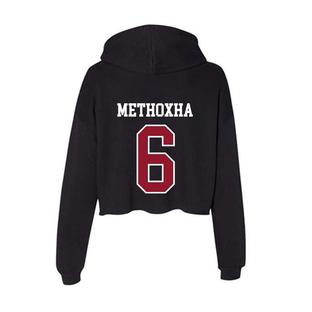 Lafayette College - NCAA Women's Soccer : Era Methoxha - Women's Crop Fleece Hoodie-1