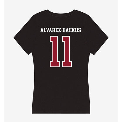 Lafayette College - NCAA Softball : Sophia Alvarez-Backus - Women's V-Neck T-Shirt-1