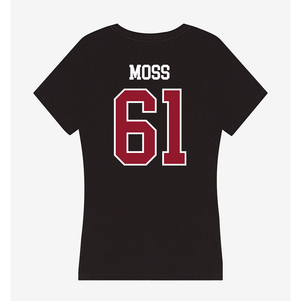Lafayette College - NCAA Football : Parker Moss - Women's V-Neck T-Shirt-1