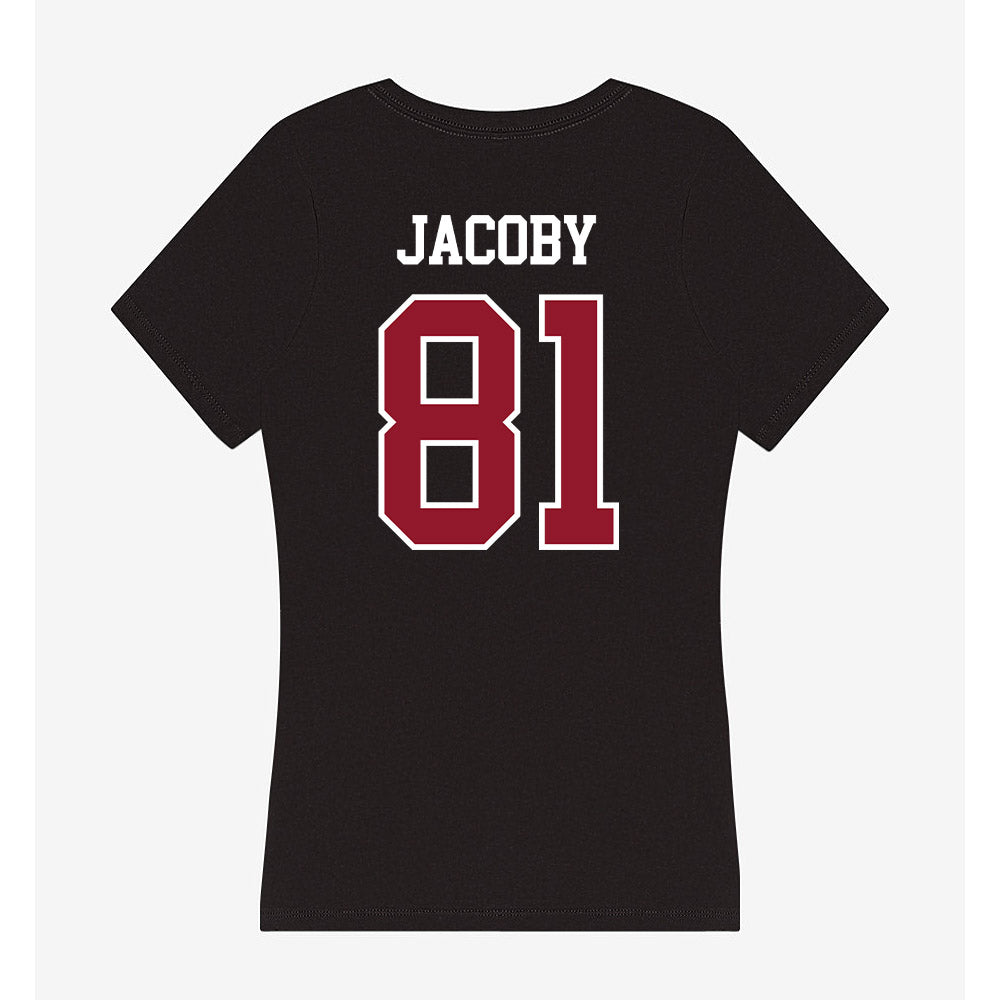 Lafayette College - NCAA Football : Carson Jacoby - Women's V-Neck T-Shirt-1