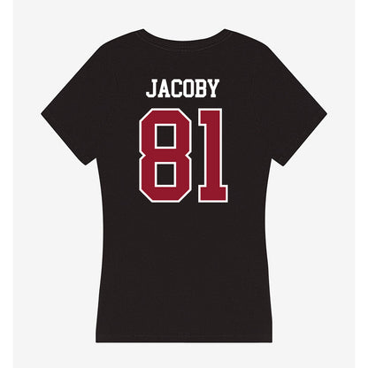 Lafayette College - NCAA Football : Carson Jacoby - Women's V-Neck T-Shirt-1