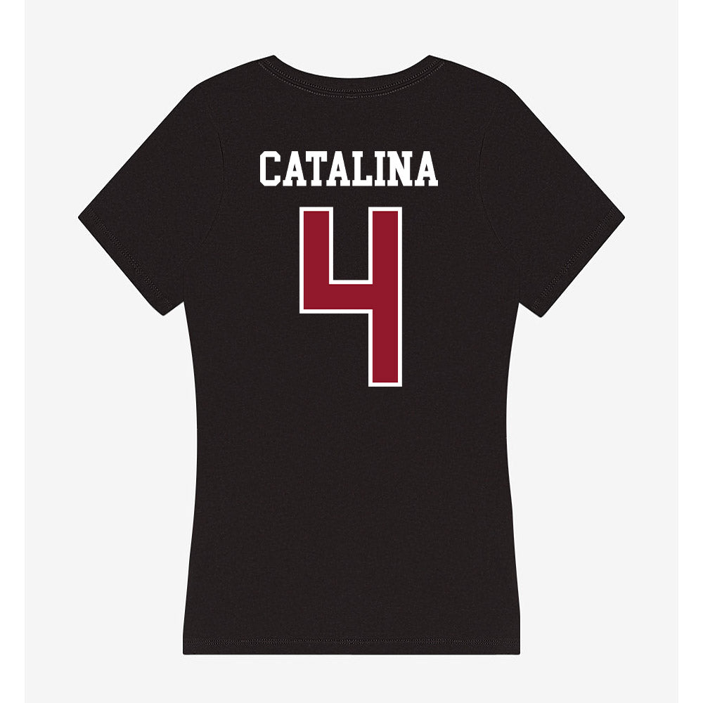 Lafayette College - NCAA Softball : Olivia Catalina - Women's V-Neck T-Shirt-1