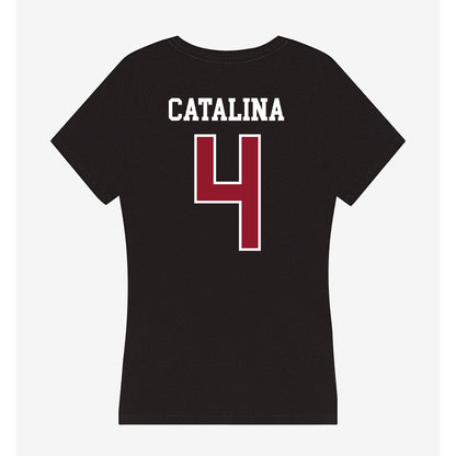 Lafayette College - NCAA Softball : Olivia Catalina - Women's V-Neck T-Shirt-1