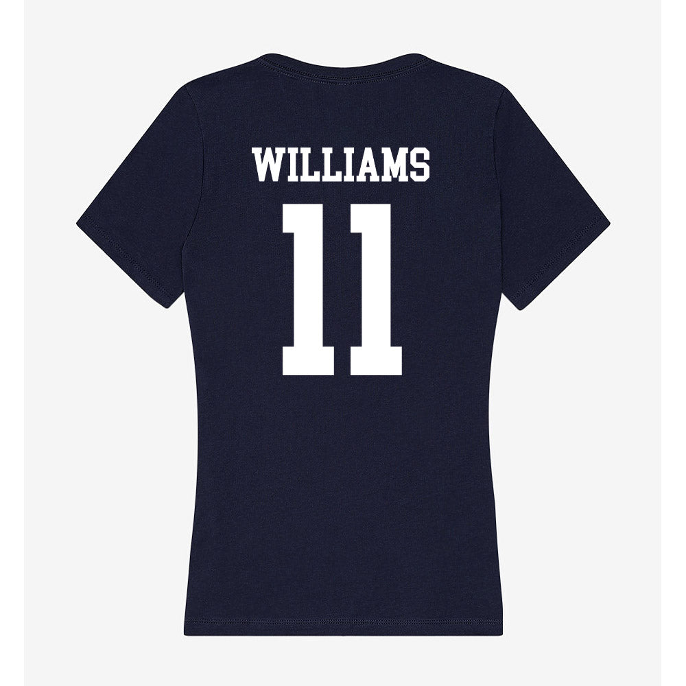 Jackson State - NCAA Men's Basketball : Mike Williams - Women's V-Neck T-Shirt-1