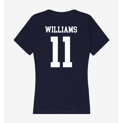 Jackson State - NCAA Men's Basketball : Mike Williams - Women's V-Neck T-Shirt-1
