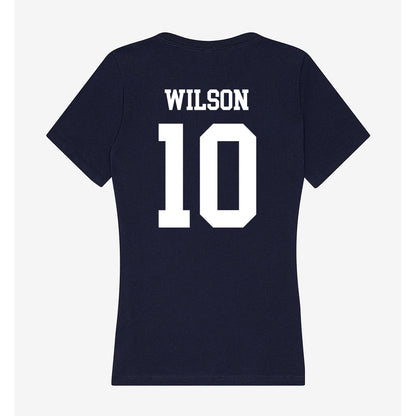 Jackson State - NCAA Men's Basketball : Ebo Wilson - Women's V-Neck T-Shirt-1