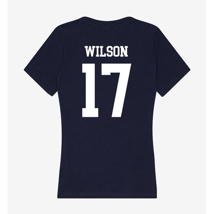 Jackson State - NCAA Women's Soccer : Asia Wilson - Women's V-Neck T-Shirt-1