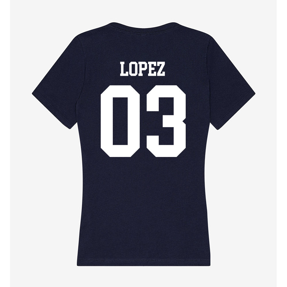 Jackson State - NCAA Softball : JulieAnn Lopez - Women's V-Neck T-Shirt-1