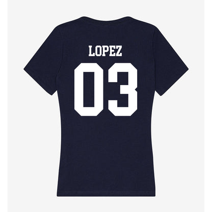 Jackson State - NCAA Softball : JulieAnn Lopez - Women's V-Neck T-Shirt-1
