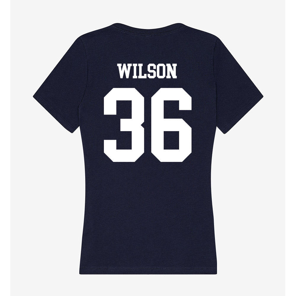 Jackson State - NCAA Women's Soccer : India Wilson - Women's V-Neck T-Shirt-1