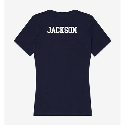 Jackson State - NCAA Men's Track & Field : BerNarjay Jackson - Women's V-Neck T-Shirt-1
