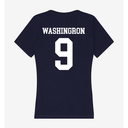 Jackson State - NCAA Football : BJ Washingron - Women's V-Neck T-Shirt-1
