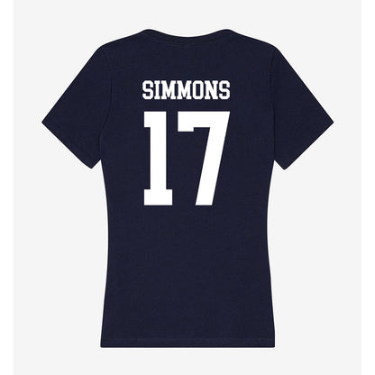 Jackson State - NCAA Football : Errick Simmons - Women's V-Neck T-Shirt-1