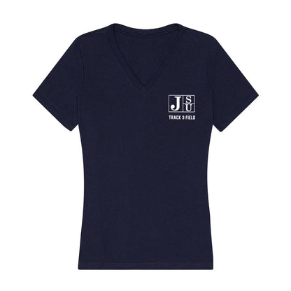 Jackson State - NCAA Women's Track & Field : Malayna Mallory - Women's V-Neck T-Shirt-0