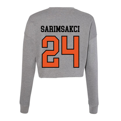 Pacific - NCAA Women's Water Polo : Lucia Sarimsakci - Women's Cropped Crew Fleece-1
