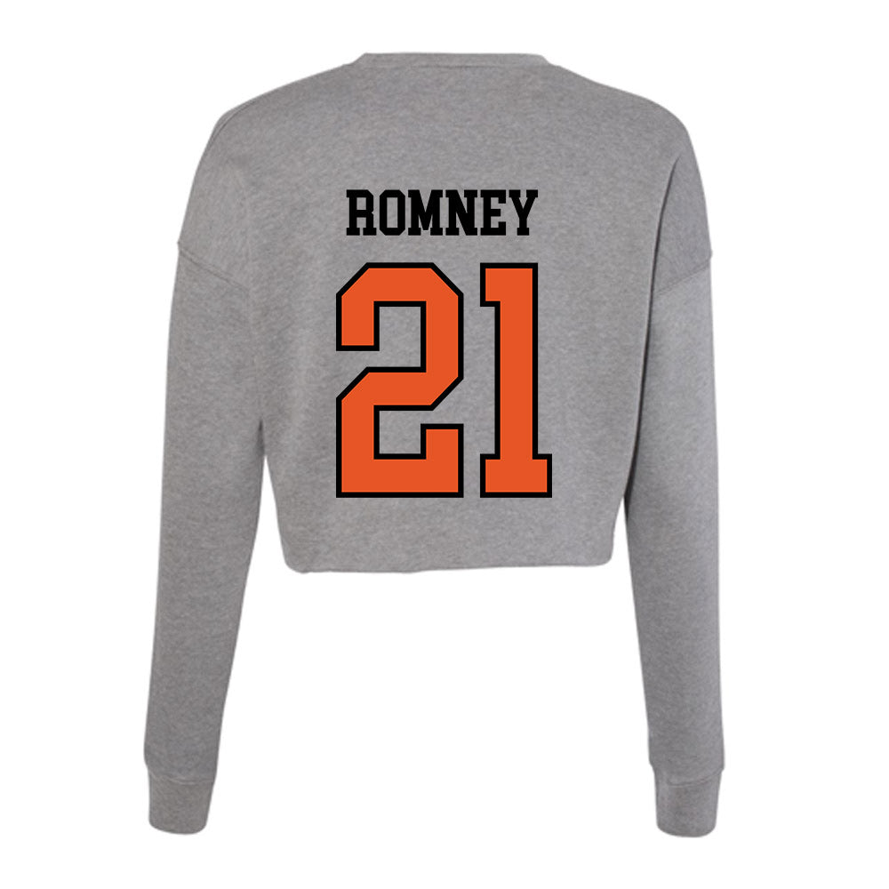 Pacific - NCAA Baseball : Park Romney - Women's Cropped Crew Fleece-1