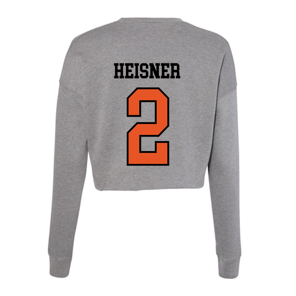 Pacific - NCAA Men's Soccer : Jacob Heisner - Women's Cropped Crew Fleece-1