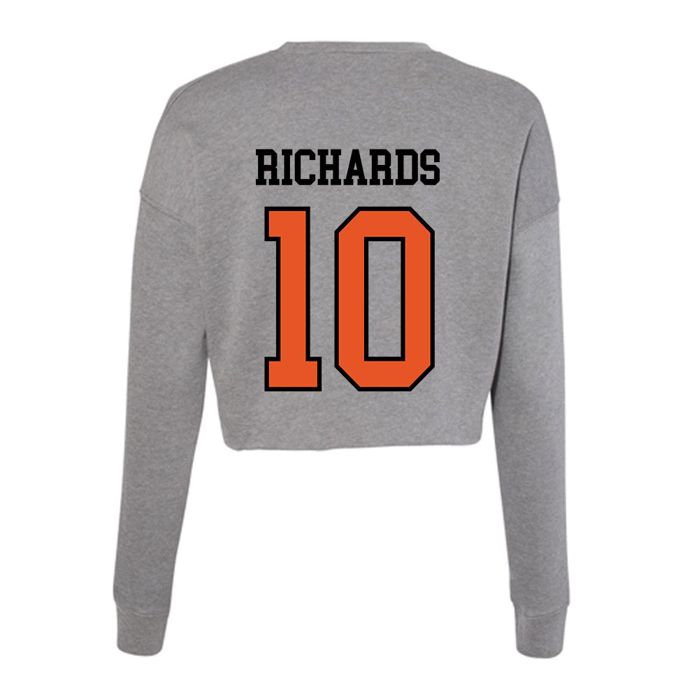 Pacific - NCAA Baseball : Peyton Richards - Women's Cropped Crew Fleece-1