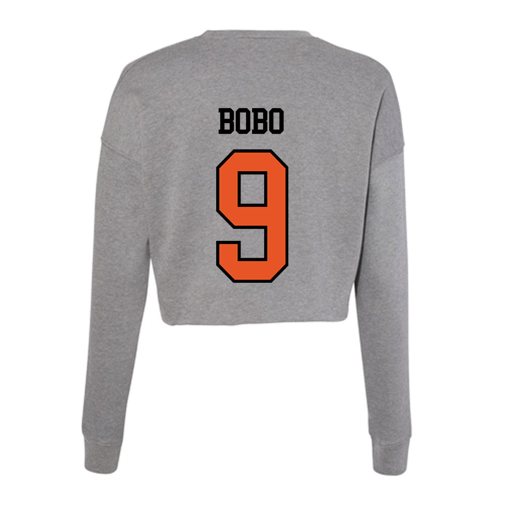 Pacific - NCAA Baseball : John-Howard Bobo - Women's Cropped Crew Fleece-1