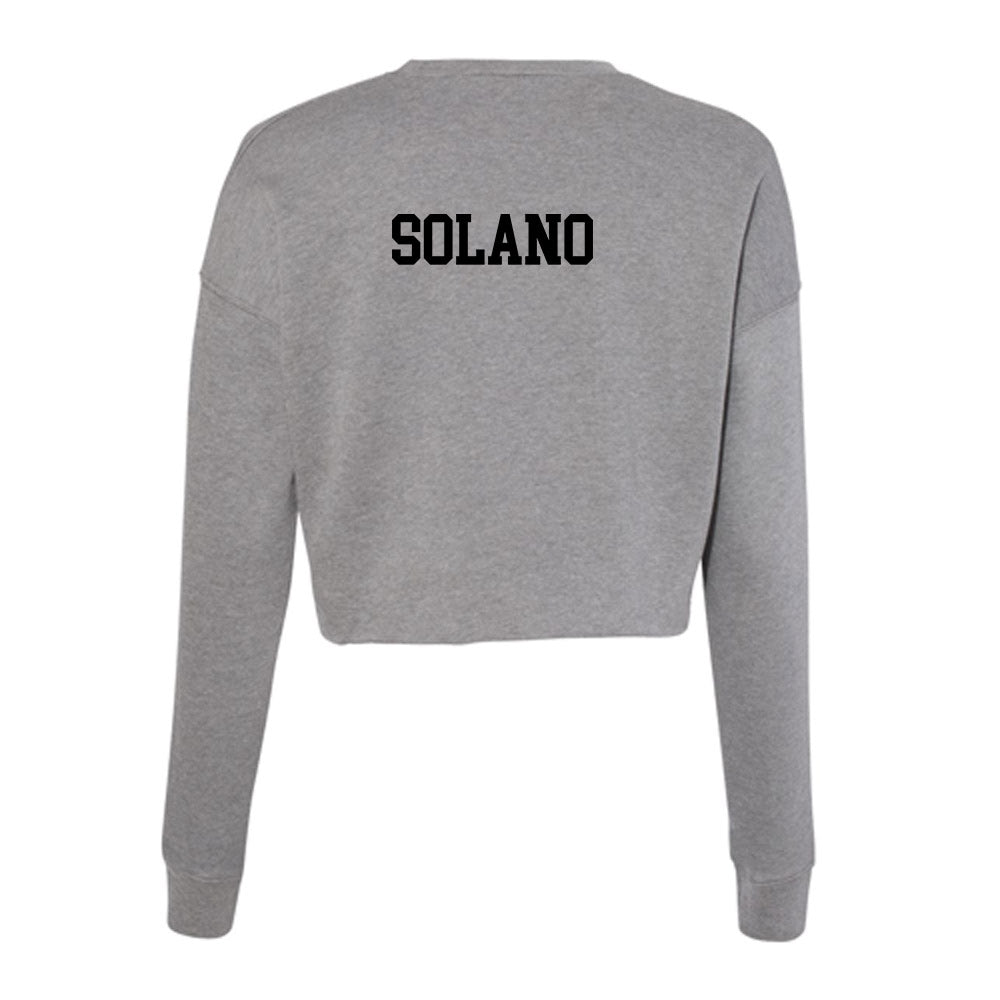 Pacific - NCAA Women's Track & Field : Gianna solano - Women's Cropped Crew Fleece-1