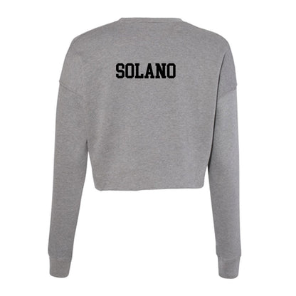 Pacific - NCAA Women's Track & Field : Gianna solano - Women's Cropped Crew Fleece-1