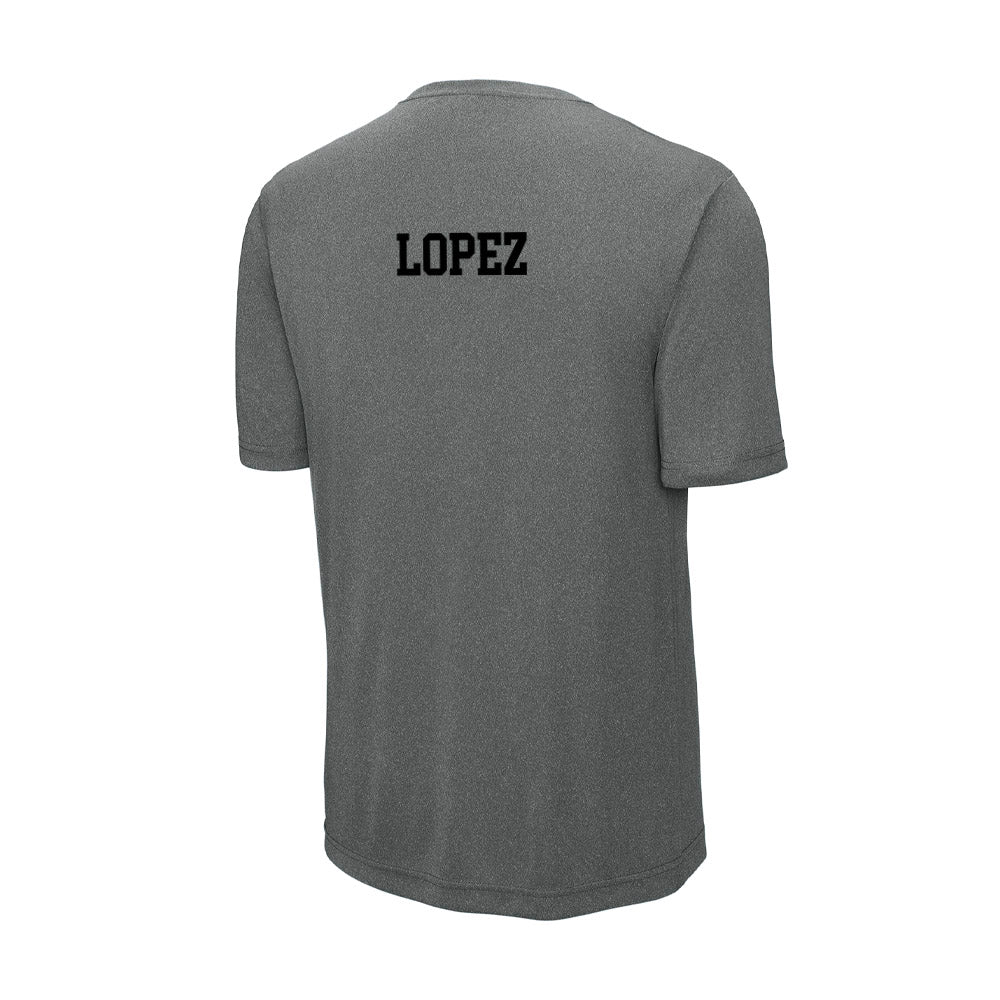 Pacific - NCAA Men's Swimming & Diving : Cruz Lopez - Activewear T-Shirt-1