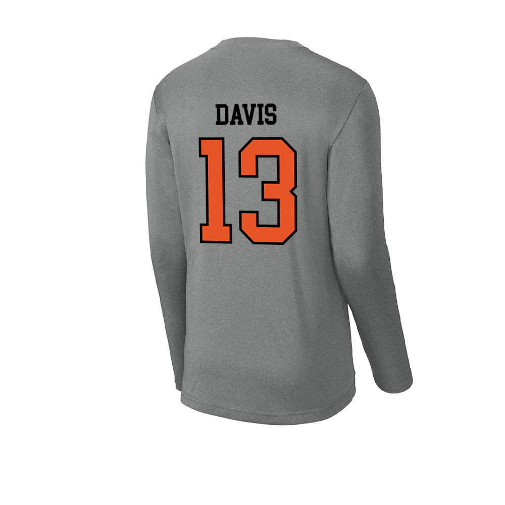 Pacific - NCAA Baseball : Diego Davis - Activewear Long Sleeve T-Shirt-1