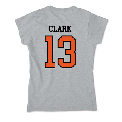 Pacific - NCAA Women's Soccer : Shay Clark - Soft Style Women’s T-Shirt-1