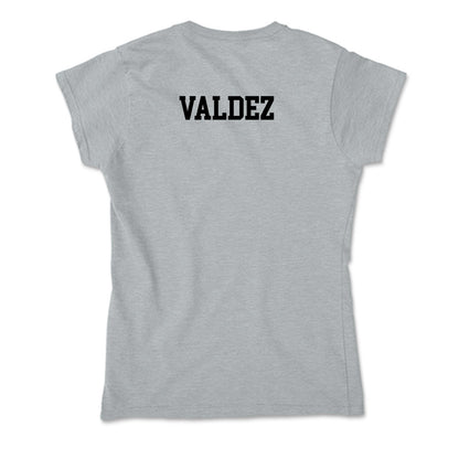 Pacific - NCAA Men's Swimming & Diving : Oliver Valdez - Soft Style Women’s T-Shirt-1