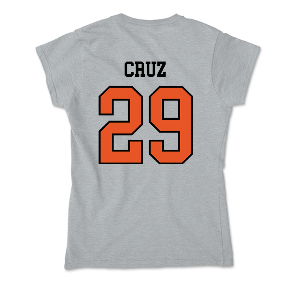 Pacific - NCAA Baseball : Bryce Cruz - Soft Style Women’s T-Shirt-1