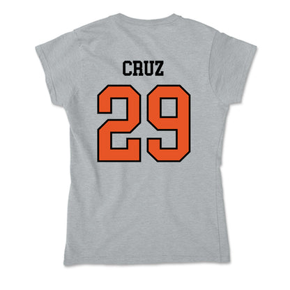 Pacific - NCAA Baseball : Bryce Cruz - Soft Style Women’s T-Shirt-1