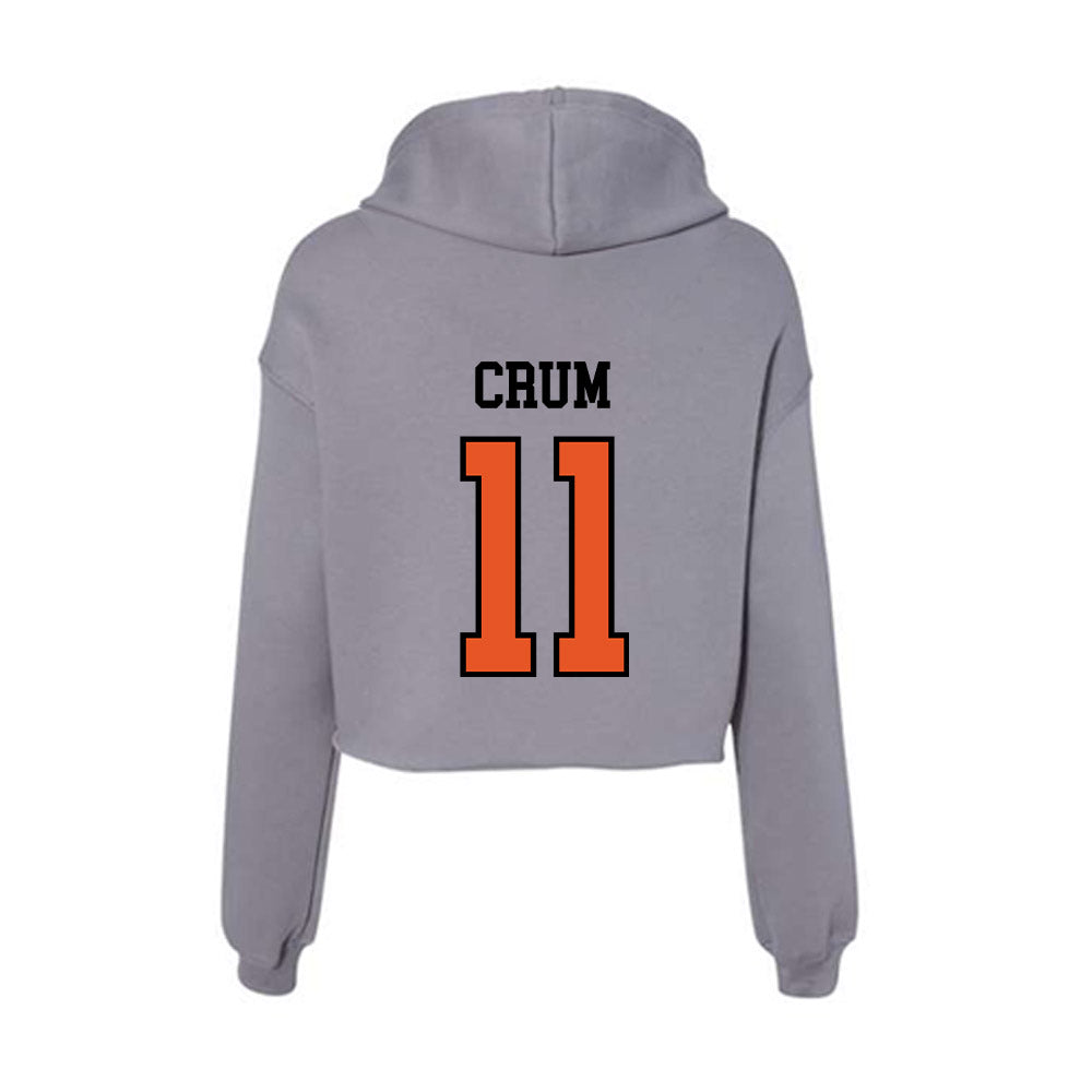 Pacific - NCAA Women's Water Polo : Anna Crum - Women's Crop Fleece Hoodie-1