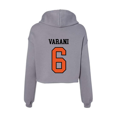 Pacific - NCAA Women's Volleyball : Valentina Varani - Women's Crop Fleece Hoodie-1
